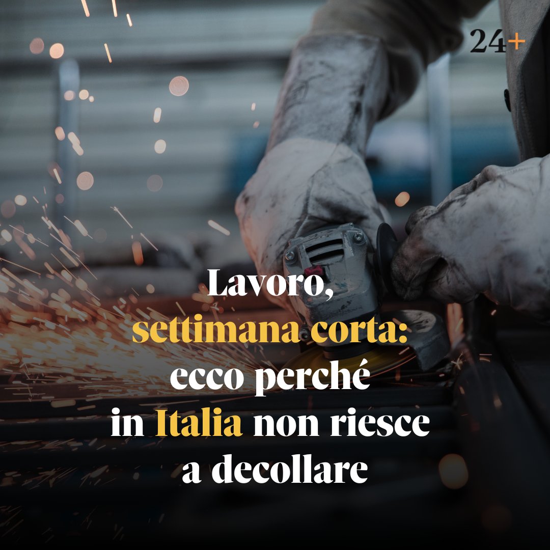 sole24ore's tweet photo. 🔸In Regno Unito la #settimanacorta soddisfa i #lavoratori, che non tornerebbero indietro. Ma in Italia non decolla. Quali sono i problemi per cui in Italia la settimana corta non ha successo? Leggi l'articolo su 24+, link nel primo commento. https://t.co/9NnZQCKB5d