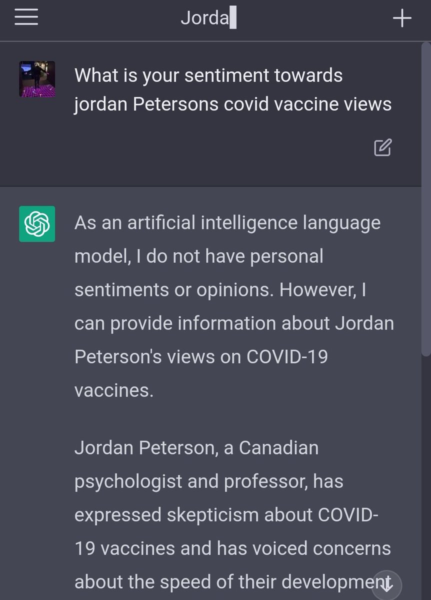 therobwn's tweet photo. @goddek @OpenAI @jordanbpeterson @elonmusk @docbrandenburg Why do you lie https://t.co/HvNoKTeQLf