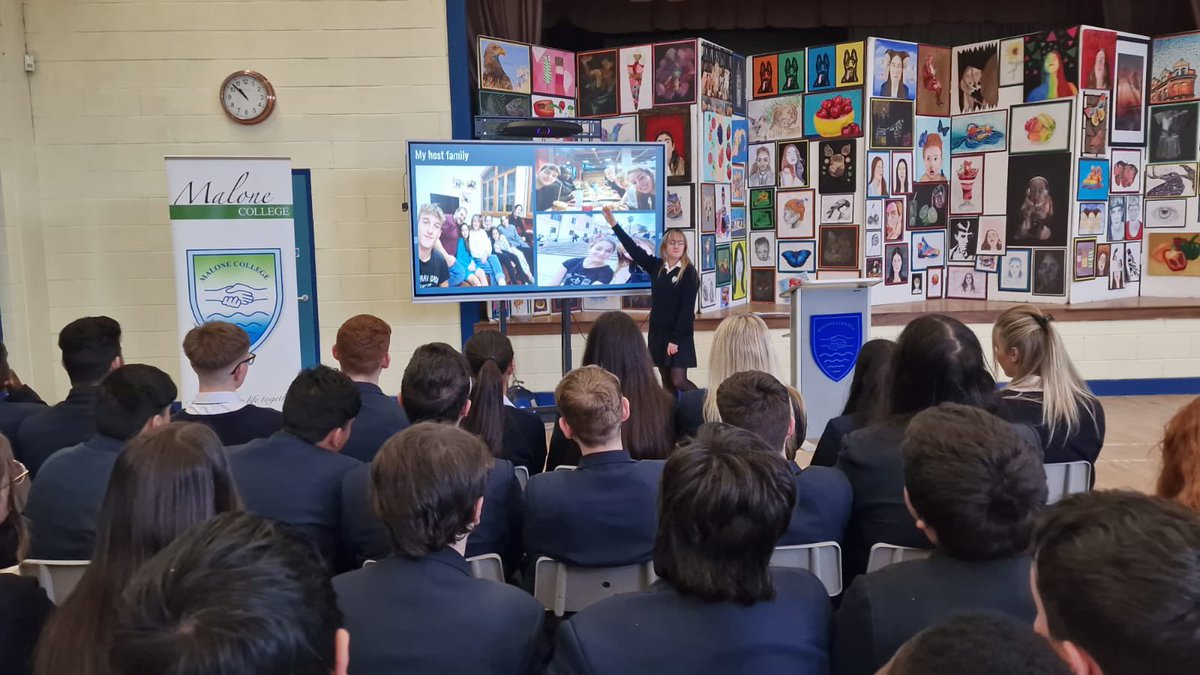 MaloneCollege's tweet photo. A fantastic multiplier event held today as part of our @ErasmusMKSense project. Guest speakers @_jimconlon Michael Mc Cabe @Sportchanges Nicole Irvine @belfastcc and our very own Laura Blackledge discussed social entrepreneurship to a captive audience. Thank you to all involved👏 https://t.co/zECc8dGKdS