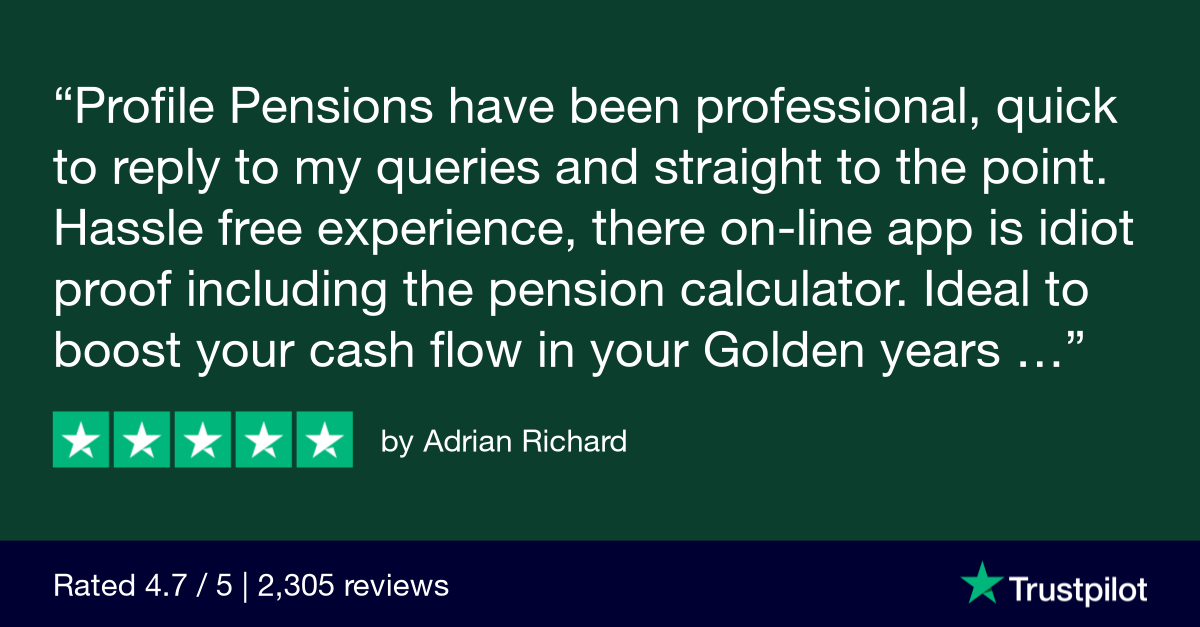 ProfilePensions's tweet photo. We love to see 5⭐ reviews, like this one from our customer, Adrian. And we love to know we've made your pension hassle-free and easy! #brighterfinancialfuture #pensions #5star #customerservice #trustpilot #fintech [Capital at risk] https://t.co/K82jY15LQ9