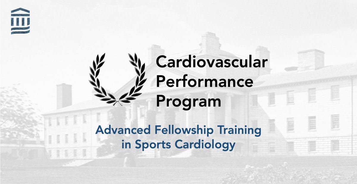 📣 We welcome applications for our Cardiovascular Performance Fellowship <a href="/MGHHeartHealth/">Mass General Heart</a> for AY 2024-25! Get subspecialty training in sports cardiology and elevate your skills in the cardiovascular care of athletes.  

Please share with PDs and interested candidates! 1/2