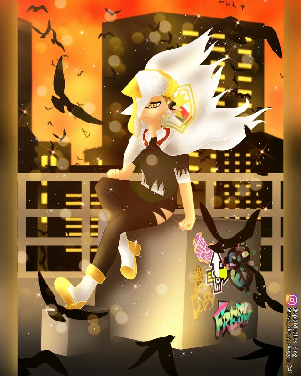 EnperryKing's tweet photo. "Above the City..."
Emperors first evening in Splatville.
He just arrived from the desert, and had a long and way behind him.
(Splatoon 3 AU Outsiders )
#splatoon2 #splatoon #splatoonfanart #emperorcoroika #emperorsplatoon #splatoonmanga #coroika #Splatoon3 #splatoon3 https://t.co/4oU686VlkK