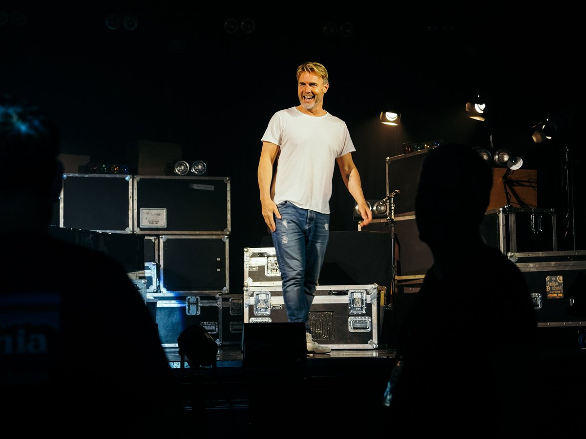 GaryBarlow's tweet photo. Can you believe it's been a year since #ADifferentStage came to Salford !! Who was there for opening night ? 

📷 Claire Kramer Mackinnon https://t.co/gkBbt4x4ax