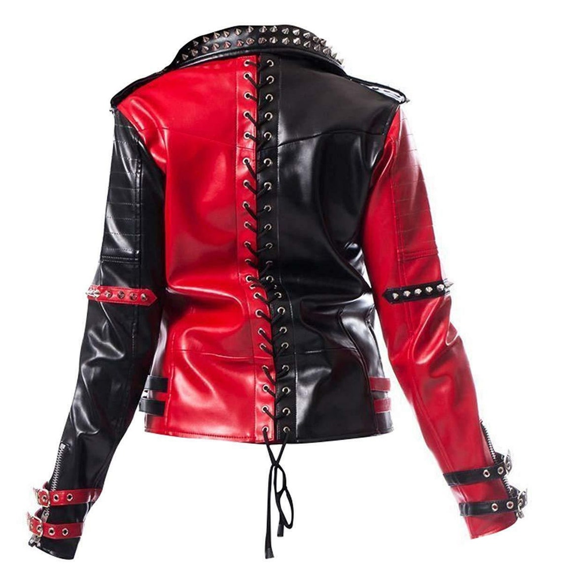Women Black Leather Studded and Spiked motorcycle jacket Biker studded fashion jacket Studded Biker Black & Red Leather Jacket For Women.
Free Worldwide Shipping.
Payment through Paypal and US bank.
DM for further details and placing orders.
#bikerleatherjacket #redleatherjacket