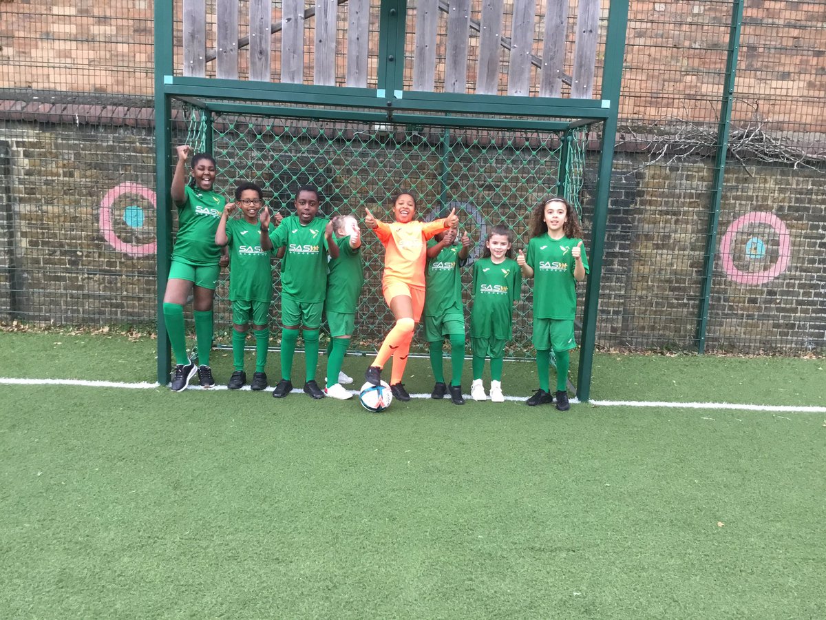 GoldfinchPrmry's tweet photo. Coach Ben has treated us to a brand new football kit! We are so grateful and can’t wait to show it off at our next tournament. ⚽️⚽️⚽️ Thank you for your kindness 💛💚 #sasacademy https://t.co/UnGGk61WKu