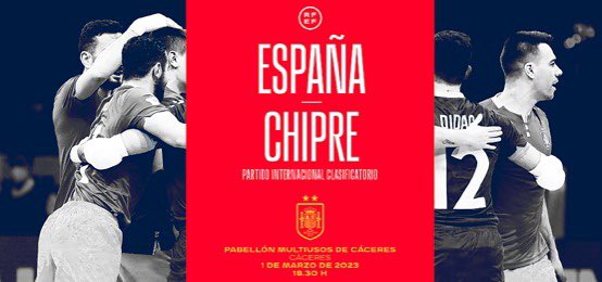 🚨 SORTEO ⚽️ FUTSAL

🇪🇸 Te llevamos a ver a <a href="/SEFutbol/">Selección Española Masculina de Fútbol</a> Sala a Cáceres con 𝙍𝙖𝙙𝙞𝙤𝙜𝙤𝙡𝙚𝙭 🟢🎙

España 🇪🇸 Chipre 🇨🇾 del 1 de marzo 

1️⃣ Sigue a <a href="/SEFutbol/">Selección Española Masculina de Fútbol</a> y <a href="/radiogolex/">Radiogolex</a> 

2️⃣ Haz RT a este tuit o cita a un amigo 

🎟 Entras en Sorteo 2 abonos dobles 

* Hasta 27 Febrero