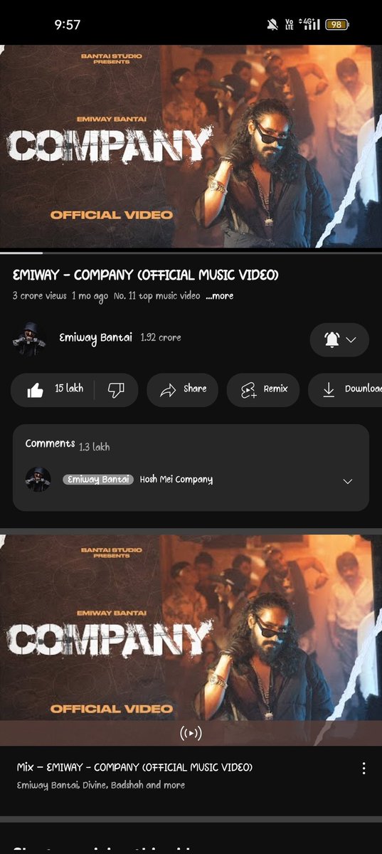 MRBLAST37's tweet photo. 1month 30milli views 1.5milli like congrats @emiwaytweets 💯❤️pinky ka diss 7 month ho gaya views 34 milli but like 1.1milli big L for #Krsna 😭😂#hoshmeicompany🏆🔥⚓ #malumhaina #pinkybhadwi😂 https://t.co/hPHsQ56FTC