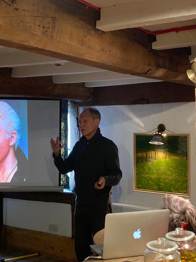 TheMortimerCom1's tweet photo. Our first Arts and Crafts lunch at The Bell at ⁦@Yarpole⁩ today was a great success - a wonderful talk by local sculptor Mark Richards, delicious food by our marvelous chefs and a lovely convivial atmosphere. Thank you everyone! https://t.co/R0HDtrcMnf