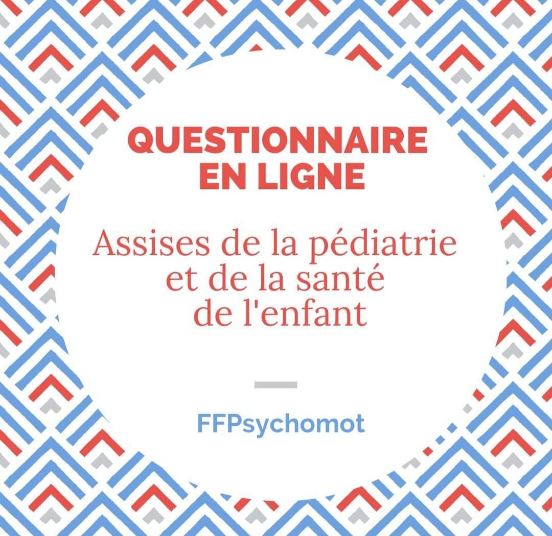Questionnaire en ligne pour faire part de vos observations dans le cadre des travaux préparatoires aux prochaines Assises de la Pédiatrie et de la Santé de l'enfant : 
solen3.enquetes.social.gouv.fr/cgi-1/HE/SF?P=…

<a href="/Sante_Gouv/">Ministère de la Santé</a>
<a href="/FrcsBraun/">François Braun</a> 

#pédiatrie #psychomotricité #psychomotricien #enfant #Sante