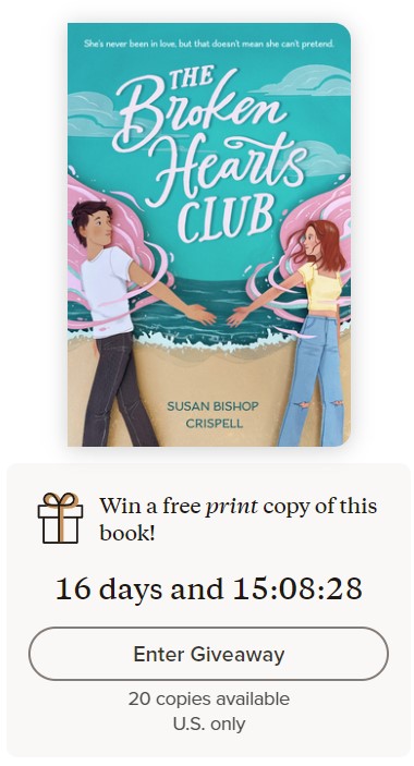 SBCrispell's tweet photo. Don't miss this #giveaway for an ARC of THE BROKEN HEARTS CLUB from @SourcebooksFire on @goodreads. Enter now for #fakedating! Swoony banter! And all the feels! 😍
https://t.co/13oDywvaBC

 #youngadultbooks #yabooks #yaromance #kissingbooks #firereads https://t.co/aiDHoSC6qI
