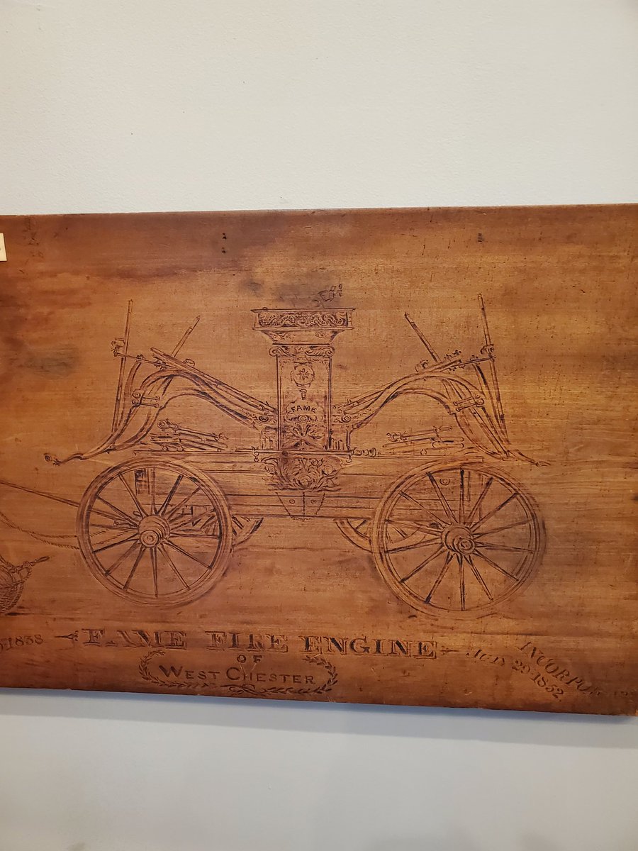 Happy Birthday Fame! OTD 1838: The Fame Fire Company was formally institutionalized as a volunteer Fire Company in Pennsylvania. Pictured is a wooden carved replica of "The Neptune" Fame's first piece of Fire fighting equipment given to us from The Goodwill Fire Company.