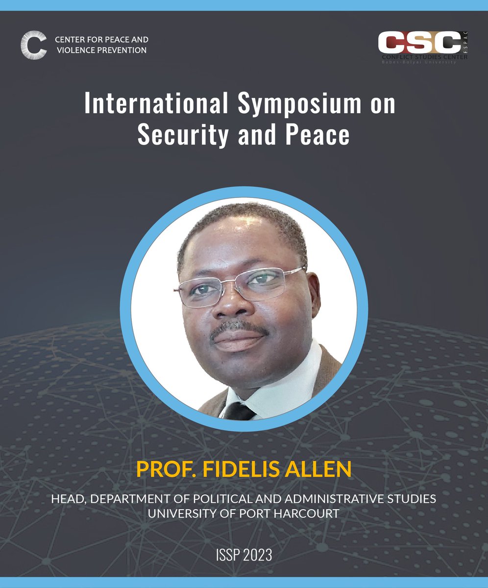 cpvp_org's tweet photo. We are pleased to have Prof. Fidelis Allen as a moderator at the International Symposium on Security and Peace. His recent book, co-authored with Luke Amadi, is titled: Decolonizing Colonial Development Models in Africa: A New Postcolonial Critique.

#ISSP2023 https://t.co/OhgEb7fLX2