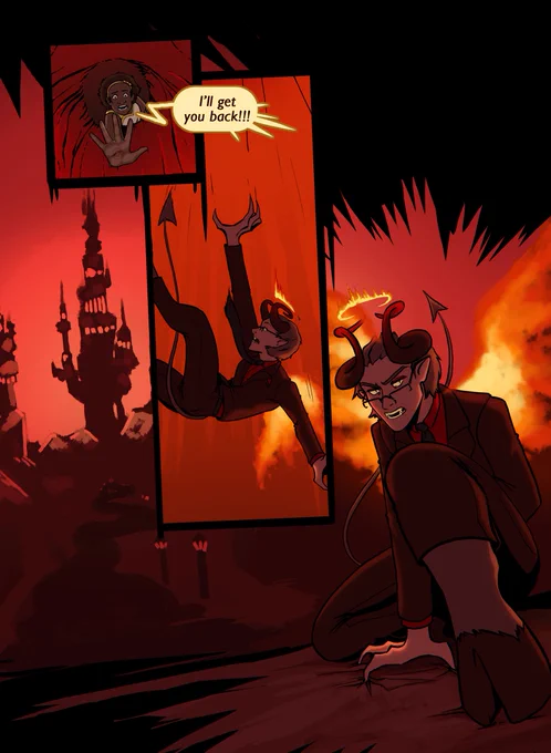it can be really difficult to manage vertical sequences like this when restricted to page sizes. You might need to get rid of some panels and dialogue in the process!The most important thing is that the final page reads well as a page. 