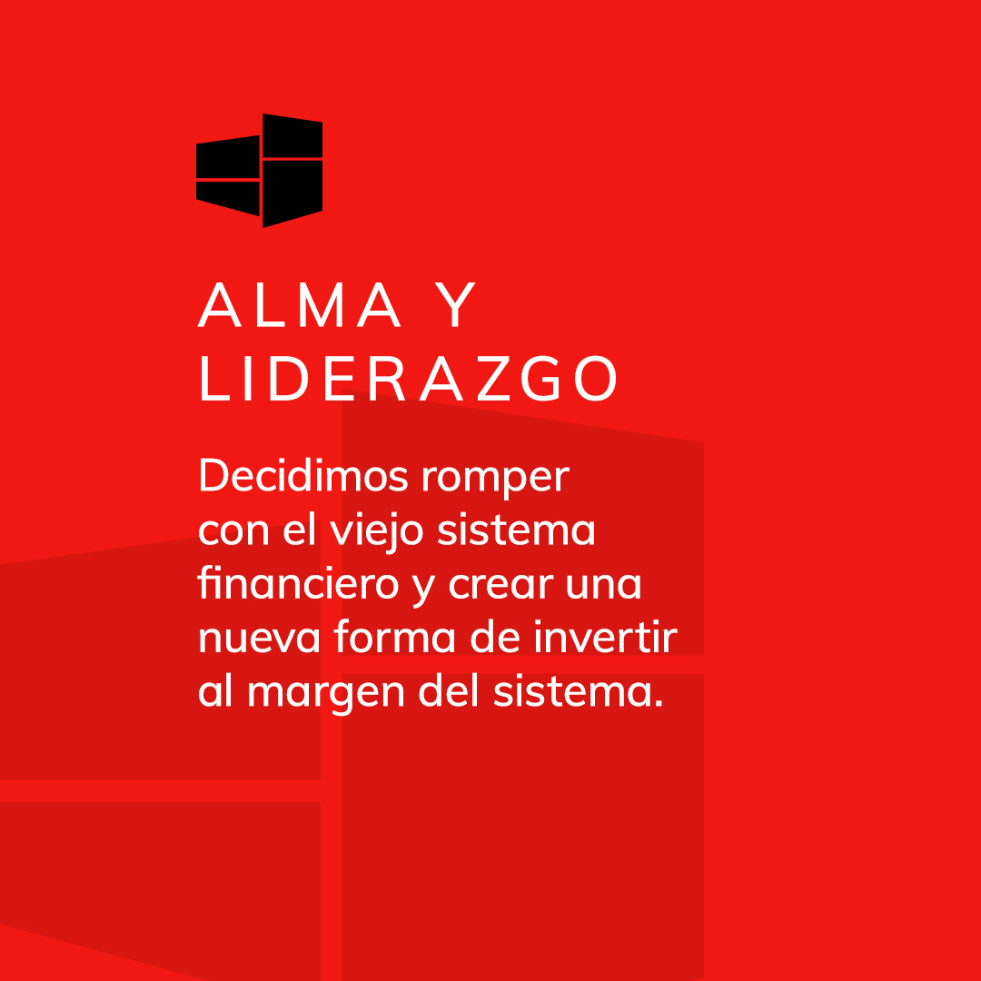Hablar de #alma en el sector #inversor era absolutamente contrario a lo establecido 😒.

▶ Por eso, decidimos romper con el viejo sistema financiero y crear una nueva forma de hacer en el mundo de la #inversión, al margen del sistema y respetando las legislaciones oportunas.