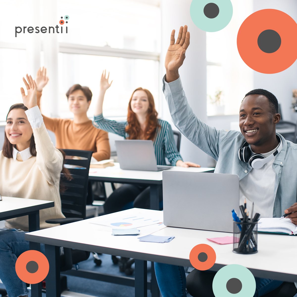 PresentiiApp's tweet photo. Tired of wondering if your audience has stayed interested during presentations. Don't worry Presentii has you covered. With this web app you will be able to measure interest, comments, and feedback. Try implementing this app today. https://t.co/nORA4iRlDP