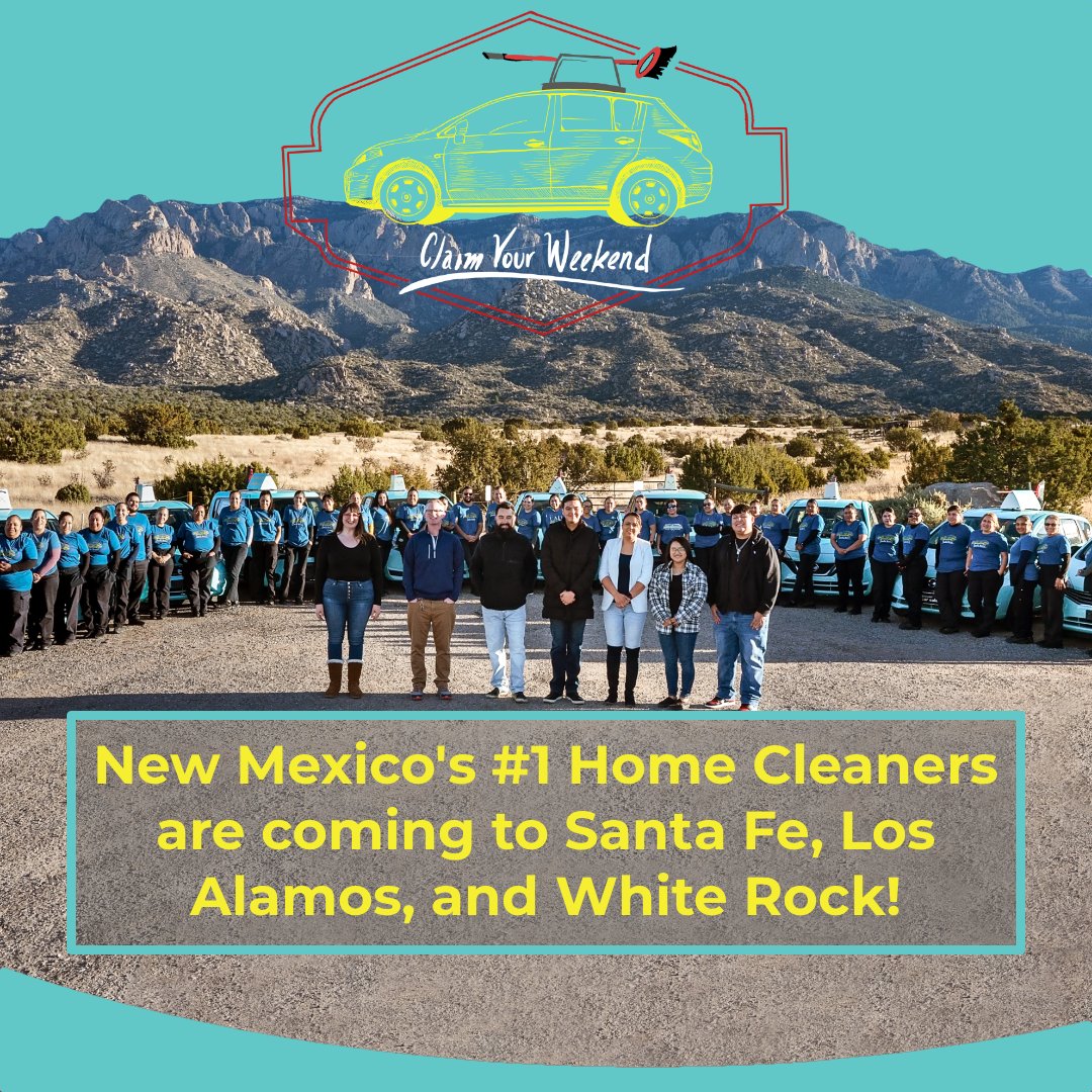 sandiaclean's tweet photo. We're so excited to be opening a new office in Santa Fe this month so that we can bring our eco-friendly residential cleaning services to neighborhoods in northern New Mexico! https://t.co/HeogJoAvI8 https://t.co/G0WyAgd4BG