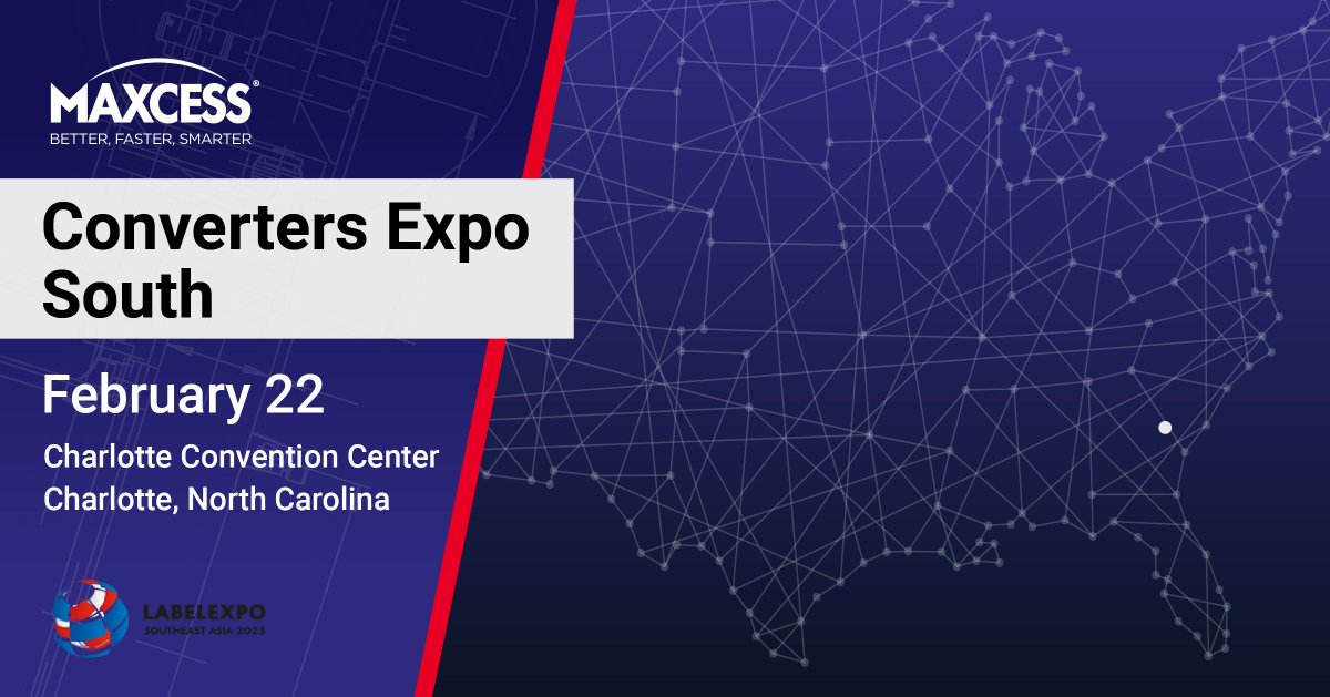 This year, Maxcess is proud to be a part of the Converters Expo South in Charlotte, North Carolina! Alongside 100 other top material converter and manufacturer exhibitors, we'll be there to showcase the solutions we offer to support your industry.