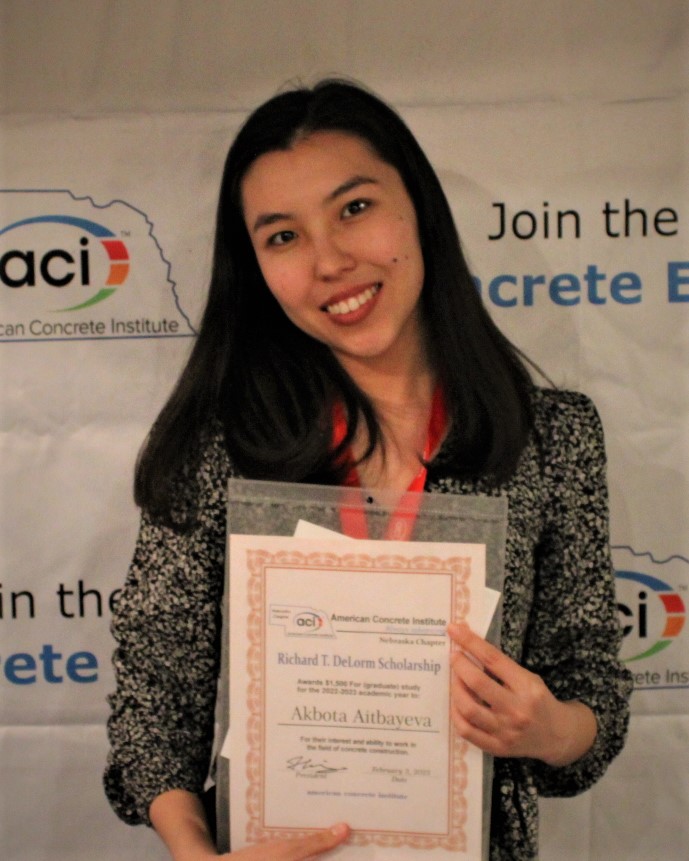 unl_cee's tweet photo. CEE is very proud to announce that 3 of our students have been awarded Richard T. Delorm Scholarships from ACI Nebraska: Cate Huse and Katrina Meier in the undergraduate category and Akbota Aitbayeva in the graduate category. Keep up the great work! @NebEngineering https://t.co/wg84ioeLMb