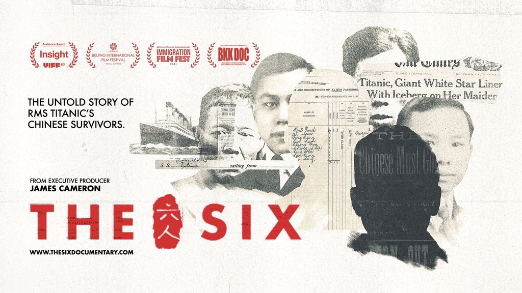 ThePCCLondon's tweet photo. Join us on 1st March, as we explore the untold story of the RMS Titanic's Chinese passengers. From Exec Producer James Cameron, and Director Arthur Jones, comes the powerful documentary, THE SIX – screening as part of Odyssey, presented by @UKchinafilm. 🎟️ https://t.co/o0gCdGIXVD https://t.co/SPfCJmOBXE