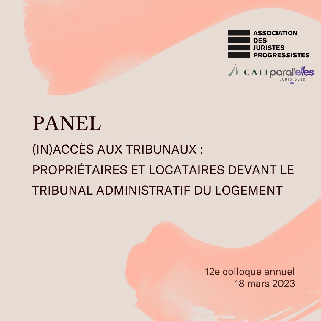 juriprogres's tweet photo. Il est temps de dévoiler un premier panel de notre 12e colloque annuel! 🎉
#droitdulogement #TAL #locataire #formationcontinue
On vous y voit le samedi 18 mars prochain !
Pour acheter votre billet: https://t.co/9msby1Vyes https://t.co/HGfwYTsZqm