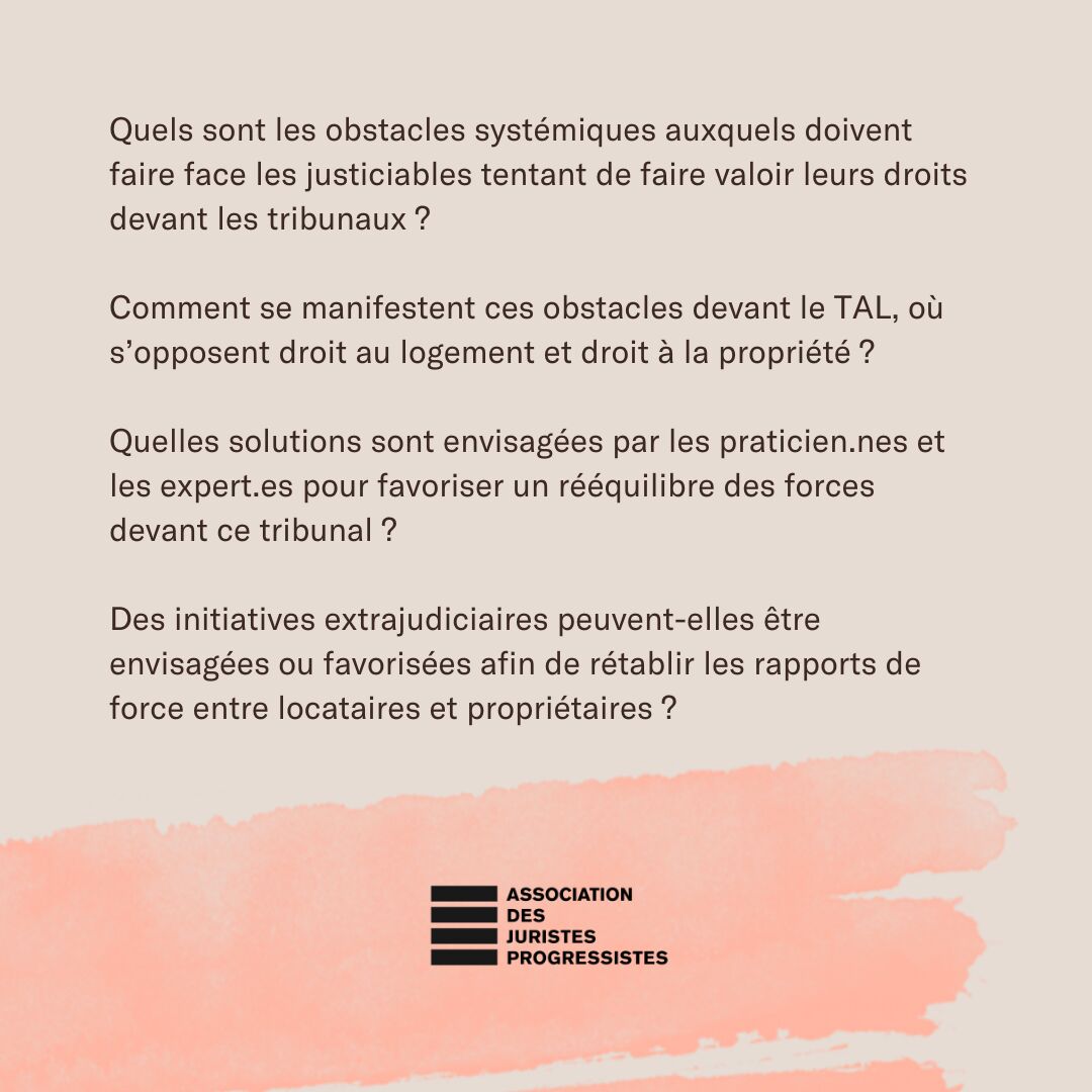 Il est temps de dévoiler un premier panel de notre 12e colloque annuel! 🎉
#droitdulogement #TAL #locataire #formationcontinue
On vous y voit le samedi 18 mars prochain !
Pour acheter votre billet: lnkd.in/eYkXhKaA