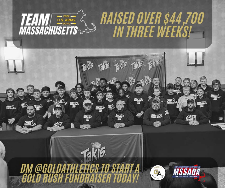 MSSADA9's tweet photo. Looking for better ways to fundraise? Gold Athletics can help. Coaches that switch from another company to @GoldAthletics will get the maximum profits in their 1st year together.

DM “Gold Rush” to @GoldAthletics to get started today! #GoldRush #MSSADA #ExclusiveSponsor https://t.co/GELqS0Wj0t