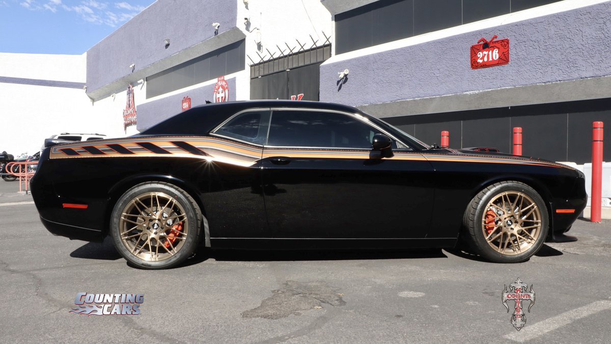 CountsKustoms's tweet photo. @TheHornyMike wants YOU to win his car! We just released another reveal for Camp Freedom last week, but don’t forget you can still also get tickets for this CK Challenger! Hit the link in our bio! #history #lasvegas #countskustoms #mickeythompson #challenger #dodge #hopeiwin https://t.co/QMWEvLTv8U