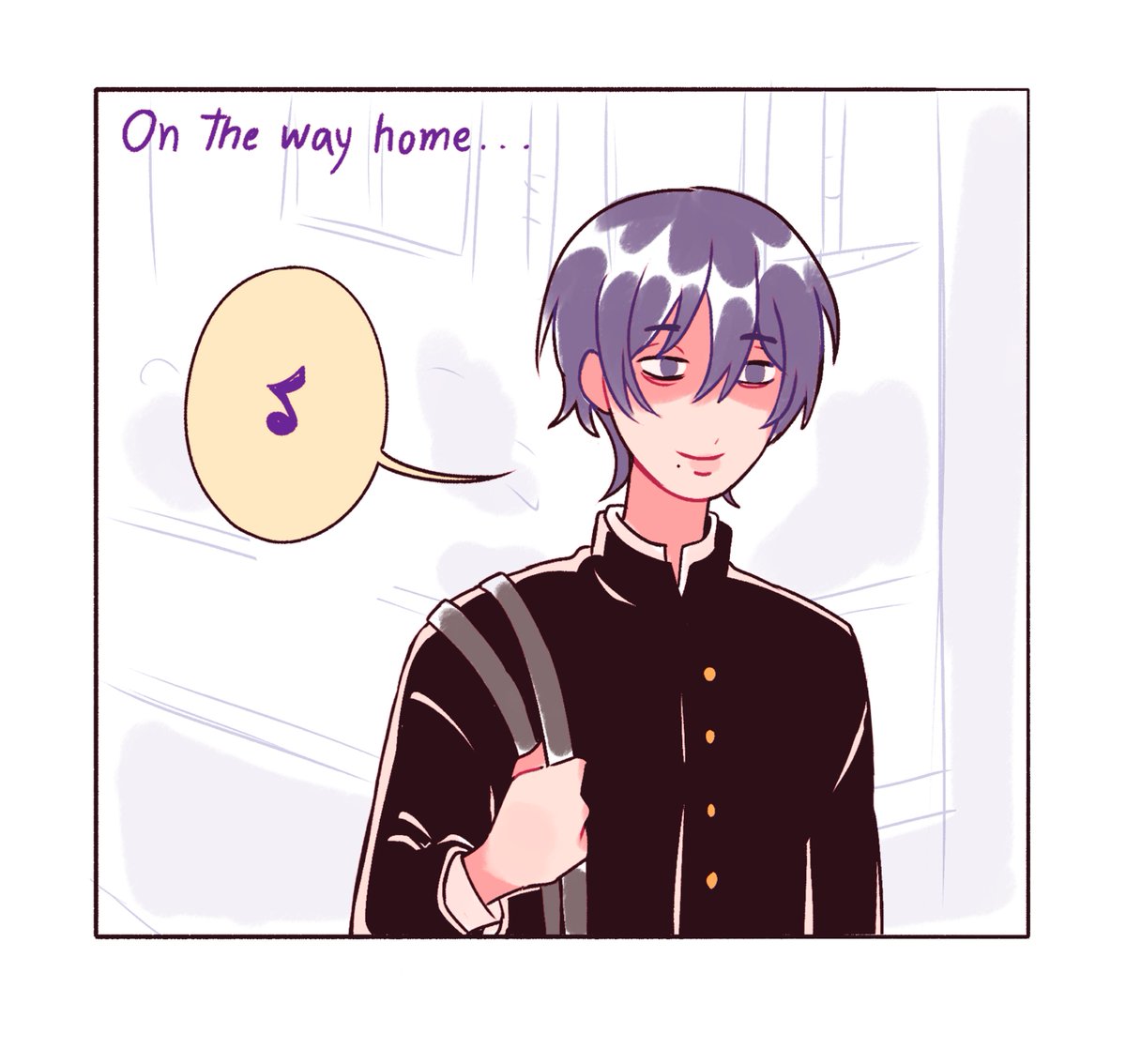 Kuzo_owl's tweet photo. I just think Yoshida is a weird silly guy and I love him for that lol -Inspired by csm 121 https://t.co/lyUVrXMtOb