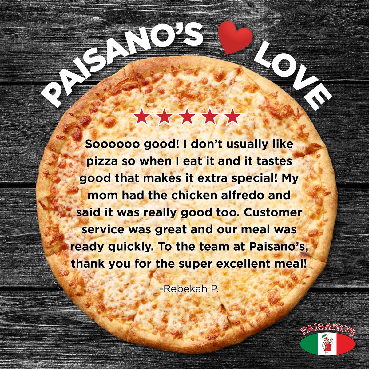 We hope to see you again, Rebekah. It’s great that you loved our customer service and our signature pizzas! 🙌