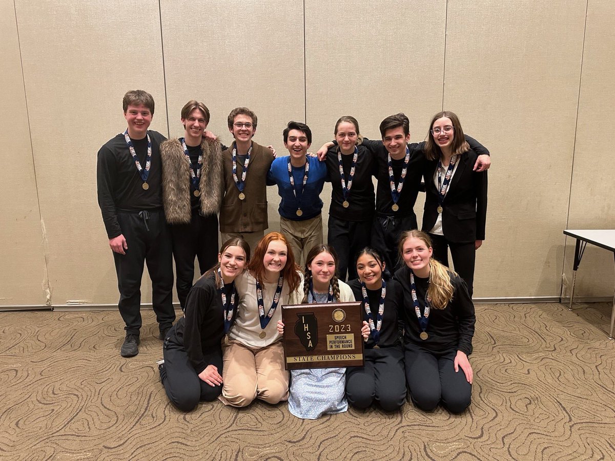 Elmhurst205Supt's tweet photo. The @YorkD205 Speech &amp; Drama’s Performance in the Round piece, “The Boy, the Mole, the Fox, and the Horse,” earned a state championship at the @IHSAState Speech State Final for the first time in school’s history! Our students never fail to amaze! #WeAreD205 #ThisisYork https://t.co/RQPPjVMIeM