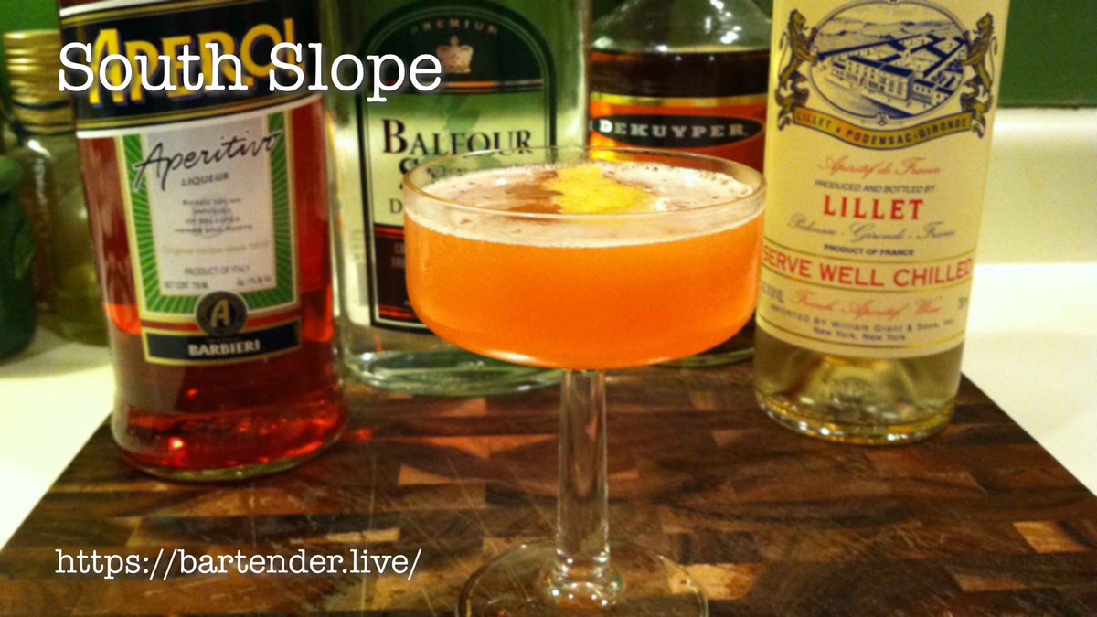 bartender_live's tweet photo. South Slope #Cocktail #Recipe

https://t.co/AoKxQZpB7e https://t.co/nekCDbTWU5