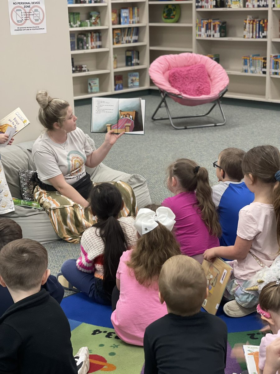 Nothing sparks a love a reading like a teacher reading to her students in the library. The magic of storytelling brings us together, and ignites imaginations! <a href="/MESLibraryWISD/">MES Library</a> <a href="/WISDMeador/">Meador Elementary</a> <a href="/WillisSchools/">Willis ISD</a> #librarylove #storytime