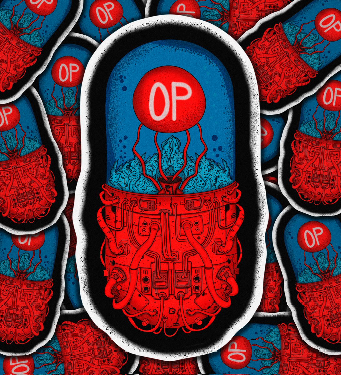 Another sticker for @optimismFND and <a href="/OPLabsPBC/">OP Labs</a> 🔴🔥
RT and Like please🙏🔴❤️
#Optimism #OPlabs #Stickers