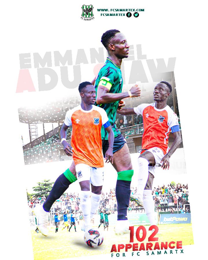 FcSamartex1996's tweet photo. 1️⃣0️⃣2️⃣ and still counting more from our captain Emmanuel Adu Siaw!

#TimberGiants https://t.co/RWSXeRJesx