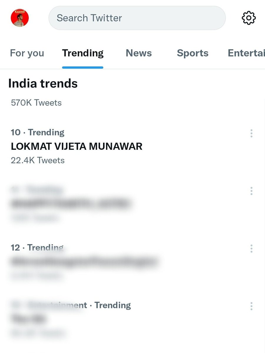 Team___Manawar's tweet photo. Trending on no. 10✅
  With
22.4k ✅

#MKJW Speed up let's go guys

Haters are nothing unless you feed them back.

@munawar0018 
#MunawarFaruqui 

LOKMAT VIJETA MUNAWAR https://t.co/Sf094NIKOe