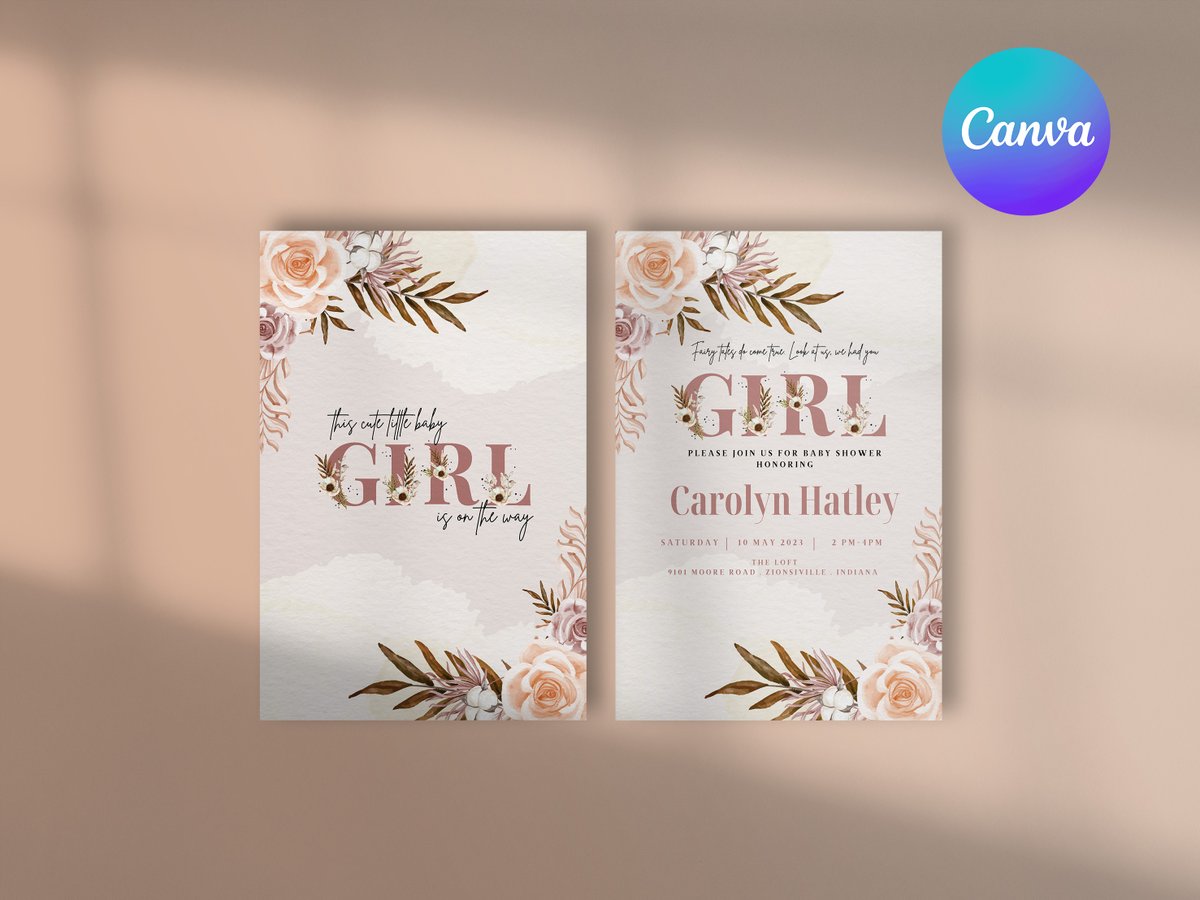 AbsoluteprettyC's tweet photo. Hello, come grab your digital Baby Shower bundle set now with customizable text, photo, and everything else.Canva is simple to use. 
Boho girl is on the way ~❤️

#etsy #etsyuk #etsysellers #etsyus
#etsylover #etsygift #etsy #etsyshop #canva  #bohogirl #bohostyle #bohobride #boho https://t.co/rhWeL8HjdW