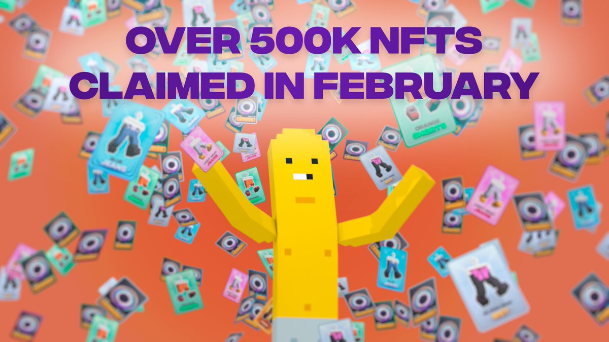 ChainersGame's tweet photo. It’s time for truly amazing stats! 📈

Over 500K #NFTs have been claimed by our players in February! 🤩

Have you already claimed yours? Let’s set a new record together 🚀

Go-go-go, Chainoors 🍟 ➡ https://t.co/p5tlQmhiwS https://t.co/b3Bq7vJkOq