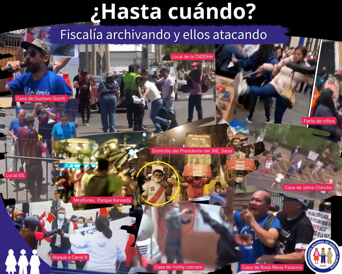 🚨DENUNCIA 
El 17 de enero, el grupo extremista #LaResistencia nos amenazó y difamó frente a nuestro local. Ante esta agresión, los denunciamos. Sin embargo, la <a href="/FiscaliaPeru/">Ministerio Público</a> decidió archivar la denuncia, pese a que continúan estos actos de intimidación, 🧵