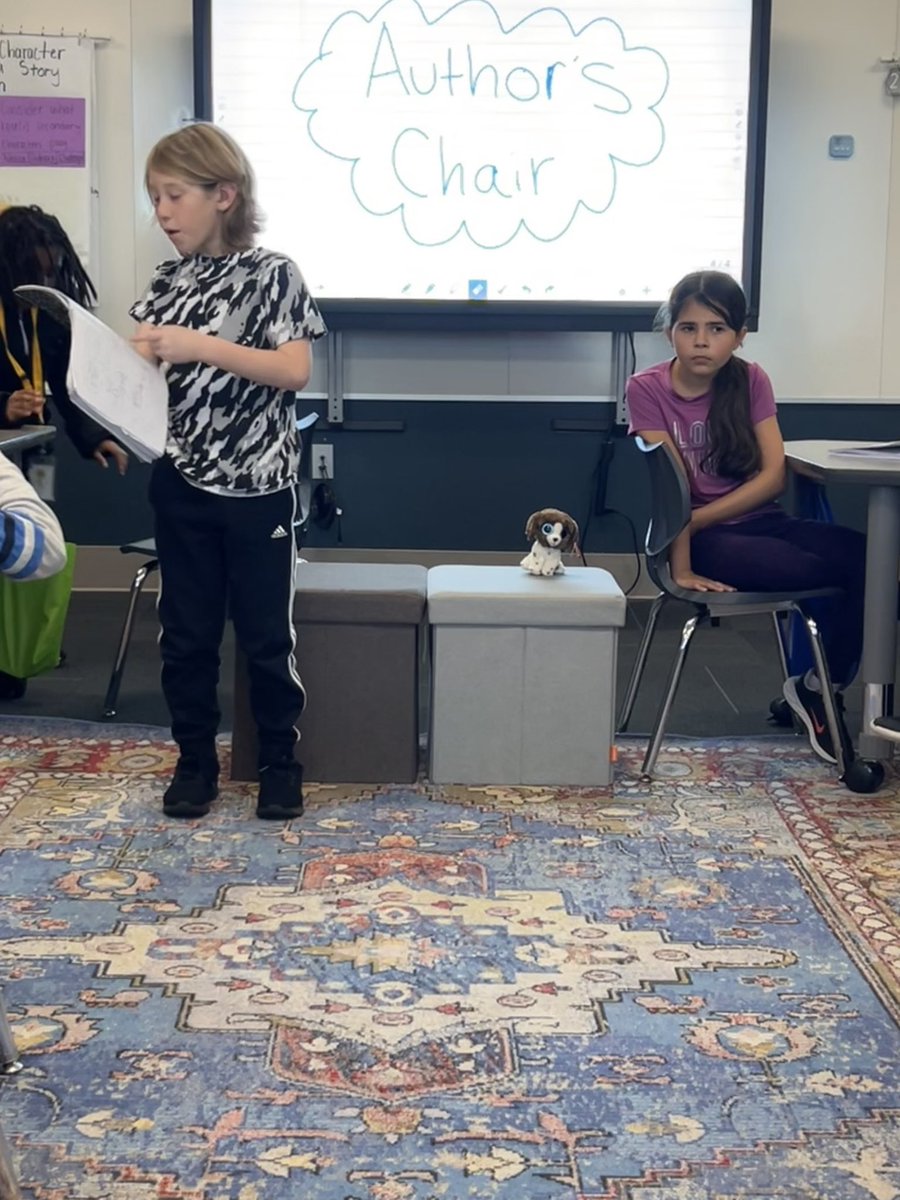 What changes would you make at school? This author voiced his opinion using a persuasive speech. #authorschair <a href="/canSTEM/">Cannon Cubs</a>