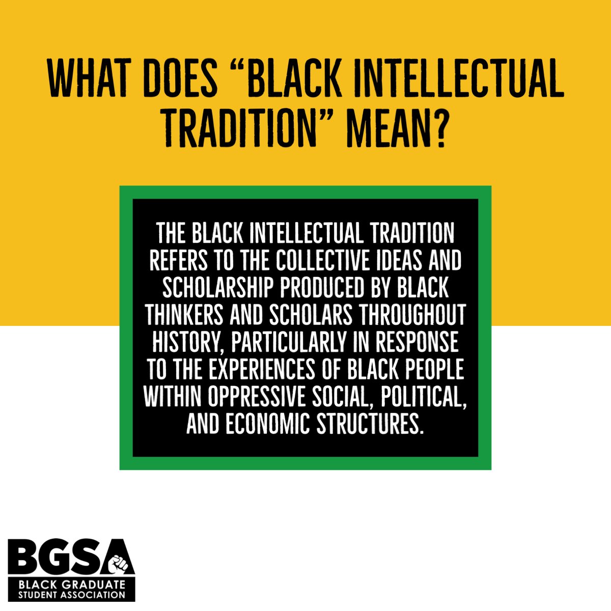 Black history is too rich and too complex to fit in just one month. The Black Intellectual Tradition deserves a lifetime of recognition and celebration. Don’t miss this chance to connect, learn &amp; grow. RSVP now: eventbrite.com/e/bgsa-colloqu… #BlackHistory365