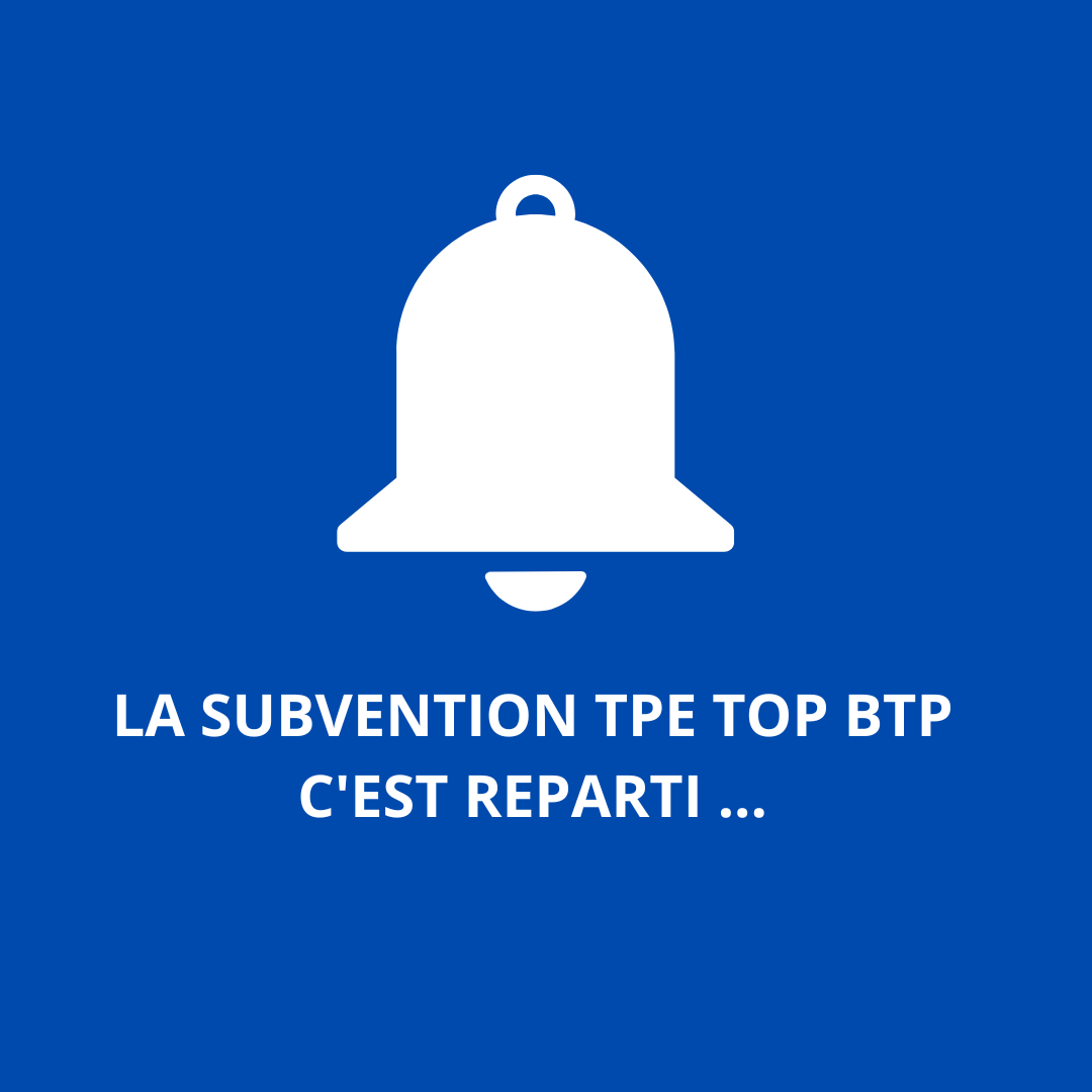 SFECE_FFB's tweet photo. [NOTIFICATION] La subvention TPE TOP BTP, c'est reparti ! Pour protéger la santé des salariés du secteur de la construction, l’Assurance Maladie - Risques professionnels propose aux entreprises de moins de 50 salariés la subvention TOP BTP. 

https://t.co/OKEBtYz3qK https://t.co/1JynDu8CQ5
