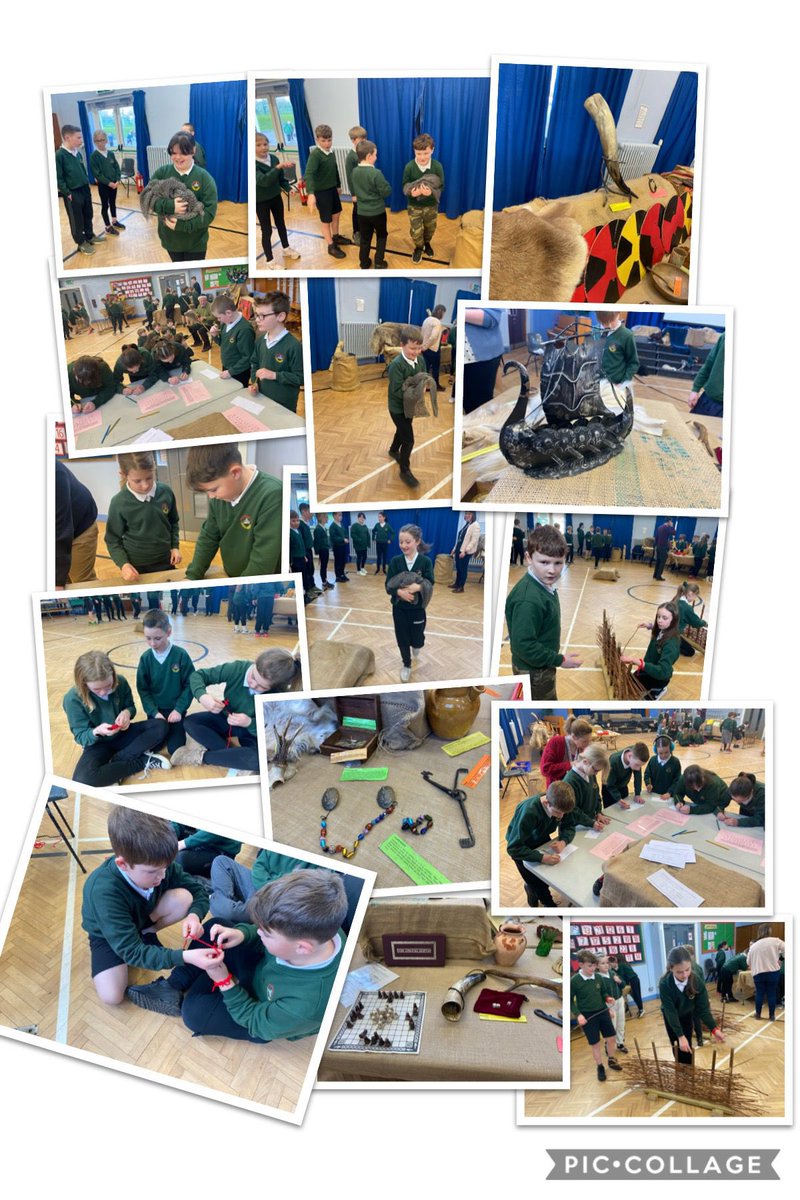 donaghadee_ps's tweet photo. Today Year 6 enjoyed a hands on exploration of the Viking era through a practical history session lead by the Active Learning Company. #WorldAroundUs #vikings #handsonlearning #historycomingtolife https://t.co/6nnSvfyhGh