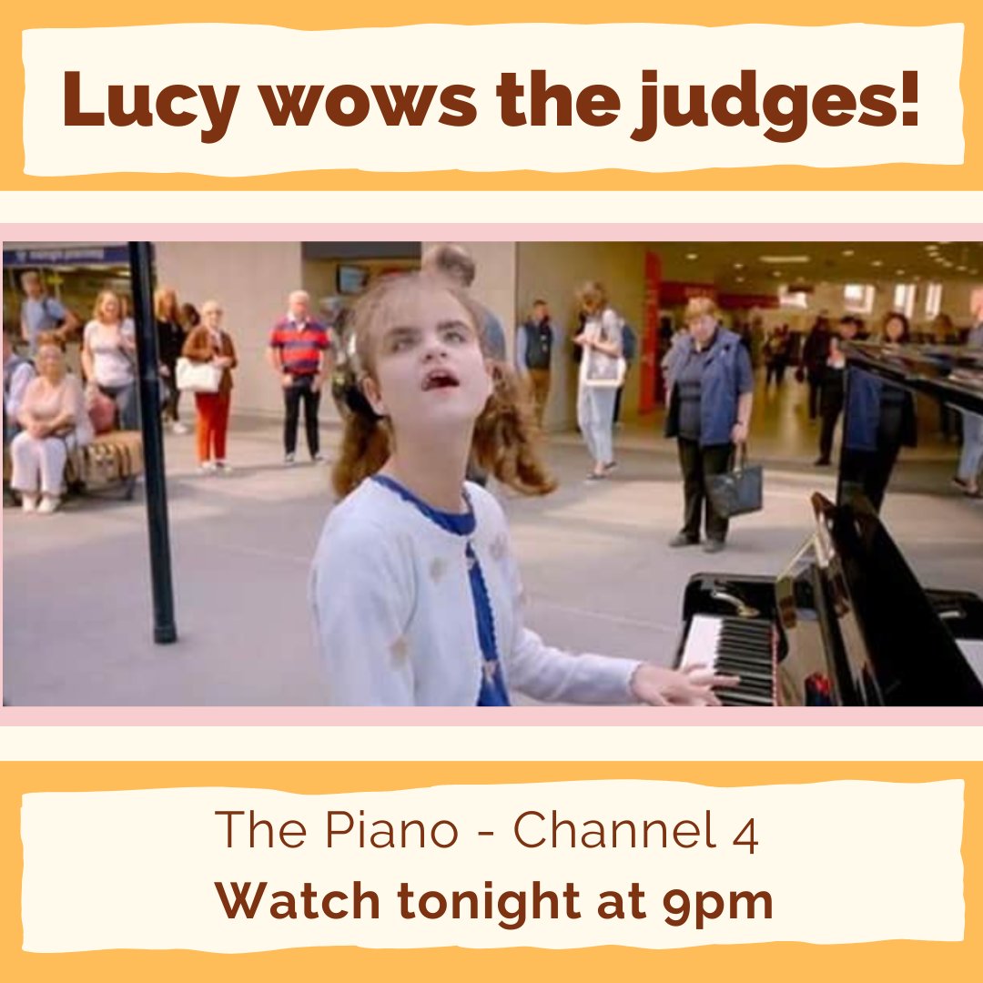 Tune in this evening to watch the wonderful Lucy leaving the judges speechless on The Piano at 9pm on <a href="/Channel4/">Channel 4</a>. 

You can also catch up on the show afterwards on All 4.

Good luck, Lucy!

#ThePiano #Channel4 #Lucy