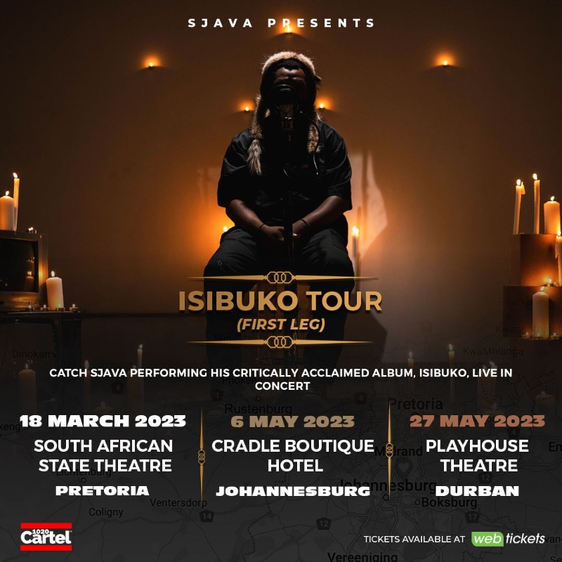 1020cartel's tweet photo. Sjava presents...The Isibuko Tour (first leg). Tickets available now at Webtickets.