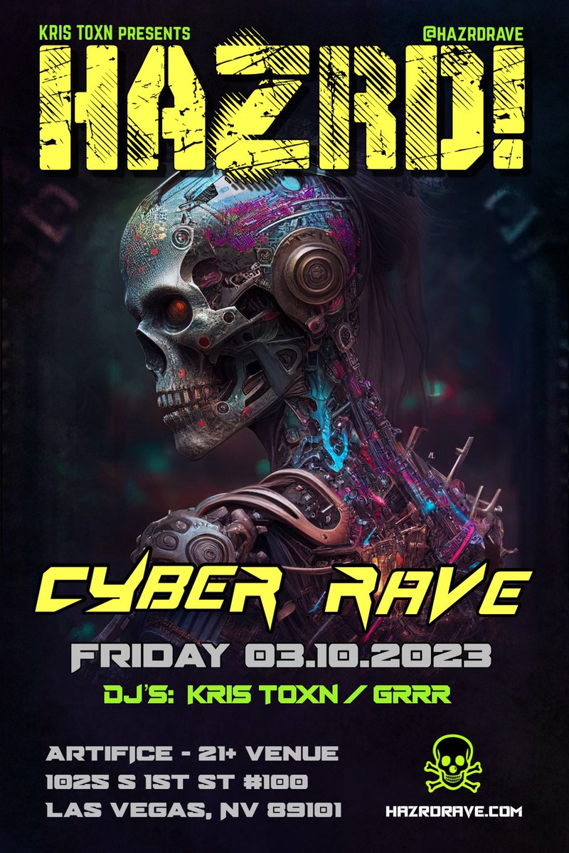 hazrdrave's tweet photo. @kristoxn presents: HAZRD! Rave

🤑 BUY TICKETS/ SHOP: https://t.co/Us9qgmOEnS

#lasvegasnightlife #rave #circuitparty #raver #cyberpunk #cybergoth #kinkster #clubkid #edm #industrialmusic #acidhouse #trance https://t.co/2jzVaxS2r7