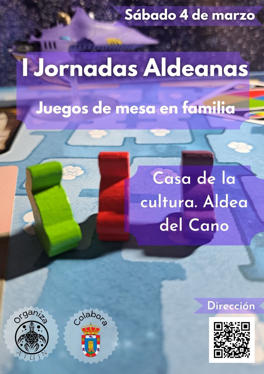 atuincaceres's tweet photo. ¡Atención jugadores de mesa!
El dia 4 de marzo celebramos las Primeras Jornadas Aldeanas en Aldea del Cano (Cáceres) el proximo 4 de marzo.   ¡Mantente atento! Pronto os traeremos más novedades. #JuegosDeMesa #Atuin #AldeaDelCano #PrimerasJornadasAldeanas https://t.co/hTG6iS1W0V