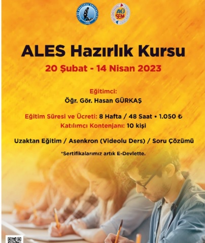📢📢 📢BİLGİLENDİRME !!!!!📢📢📢

ALES Hazırlık Kursu Başvuru Süresi 27 Şubata kadar uzatılmıştır. Katılımlarınızı bekliyoruz .
Başvuru için ⤵
akusem.aku.edu.tr/ales-hazirlik-…