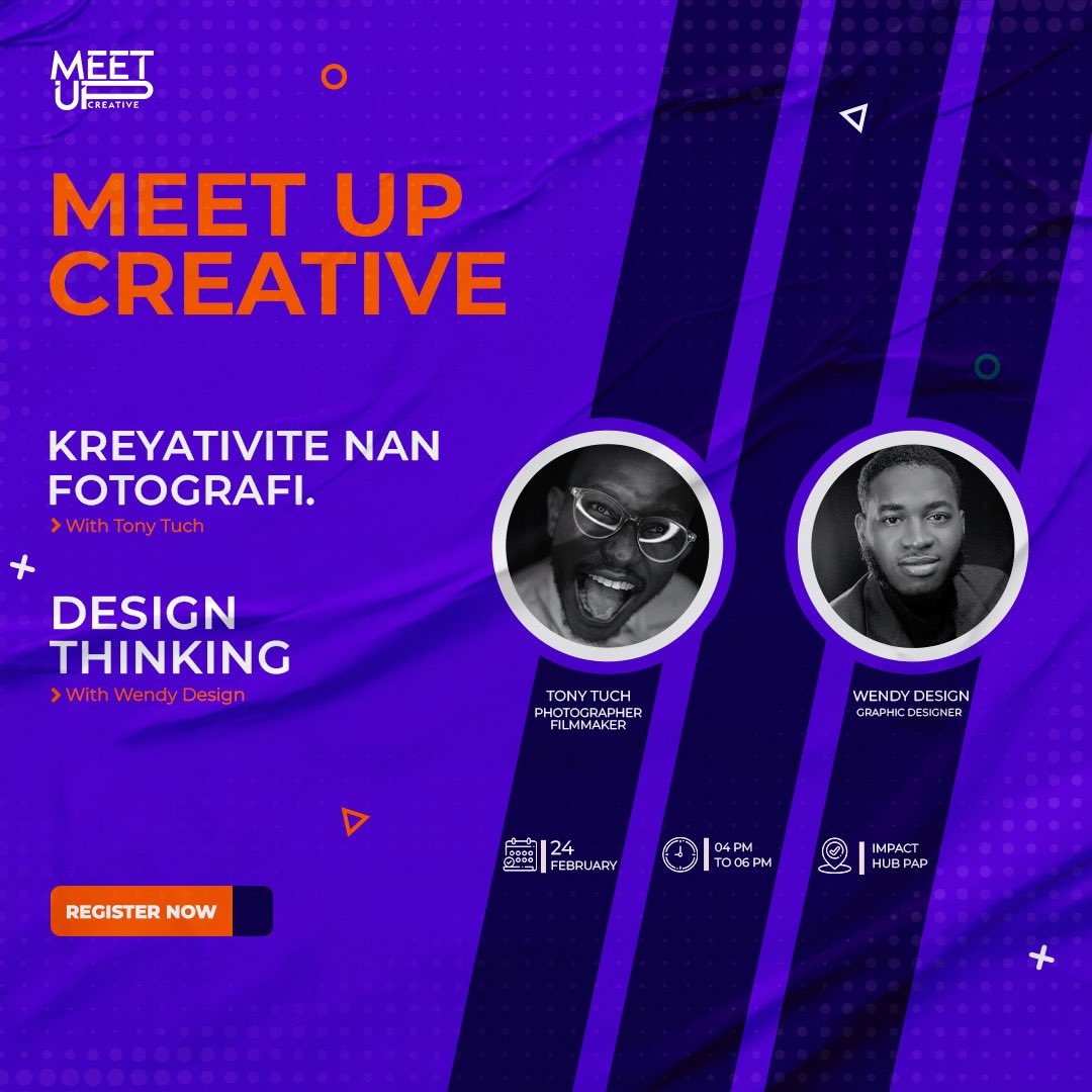 impacthubPAP's tweet photo. Meetup Creative, yon espas pou ede w devlope kreyativite w. 

Rejwenn nou pou premye rankont nou Vandredi sa nan Impact Hub Port-au-Prince avèk @Iamtonytuch_ Wendy Petit-zil 

Anrejistre nan lyen sa. 

https://t.co/bBytwx5Ukn https://t.co/FAqPVn5H8P