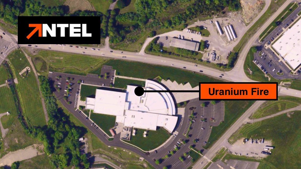 IntelPointAlert's tweet photo. BREAKING: Uranium fire at Y-12 National Security Complex prompts large response in Oak Ridge, Tennessee https://t.co/VjmDui84sM