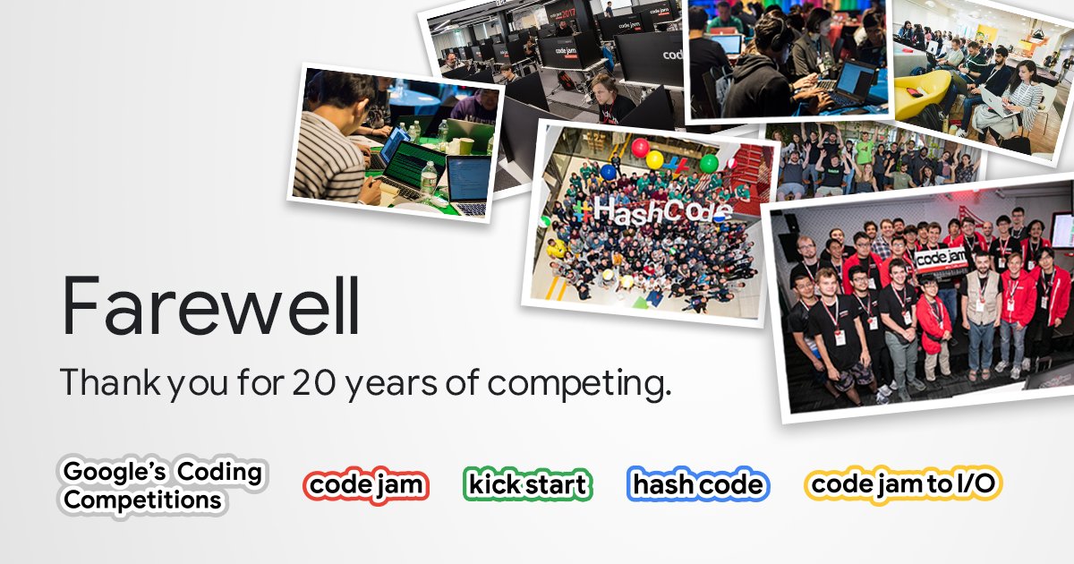 Google S Coding Competitions On Twitter 20 Years More Than A Million Google S Coding Competitions On Twitter 20 Years More Than A Million